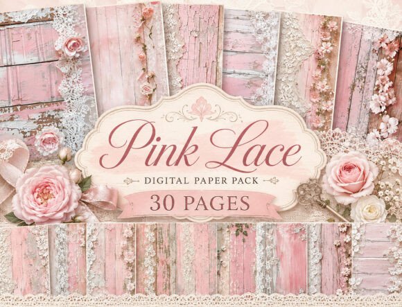 Download Shabby Pink Wood Digital Paper - Shabby Collection