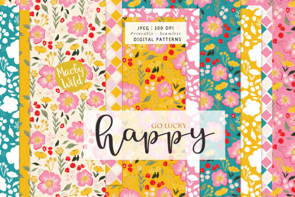 Download Happy Go Lucky Wild Flower Patterns - Flower pattern Collection