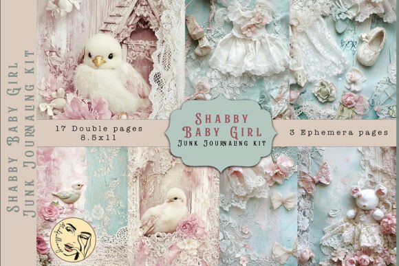 Download Shabby Baby Girl Junk Journaling Kit - Shabby Collection
