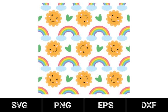 Download Seamless Rainbow Pattern, Svg - Seamless rainbow Collection