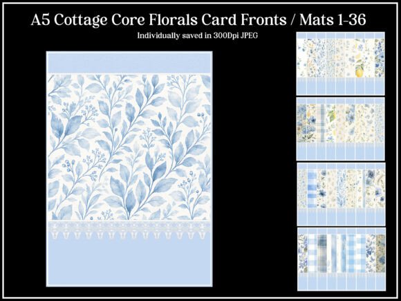 Download A5 Cottage Core Card Fronts 1-36 JPEG - Jpeg Collection